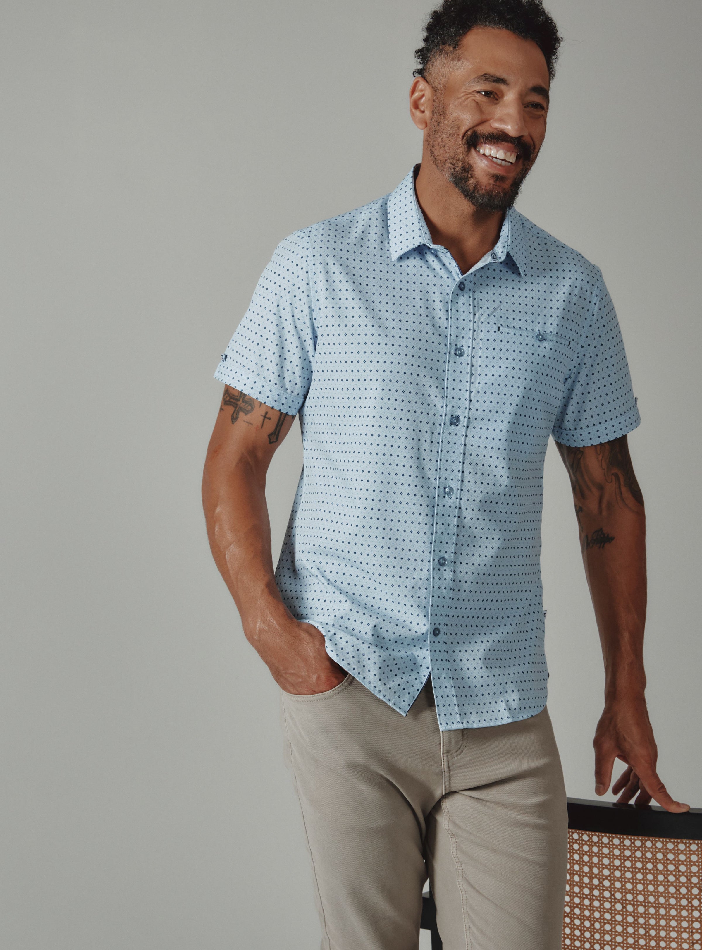 7 Diamonds Medina 4-Way Stretch SS Shirt