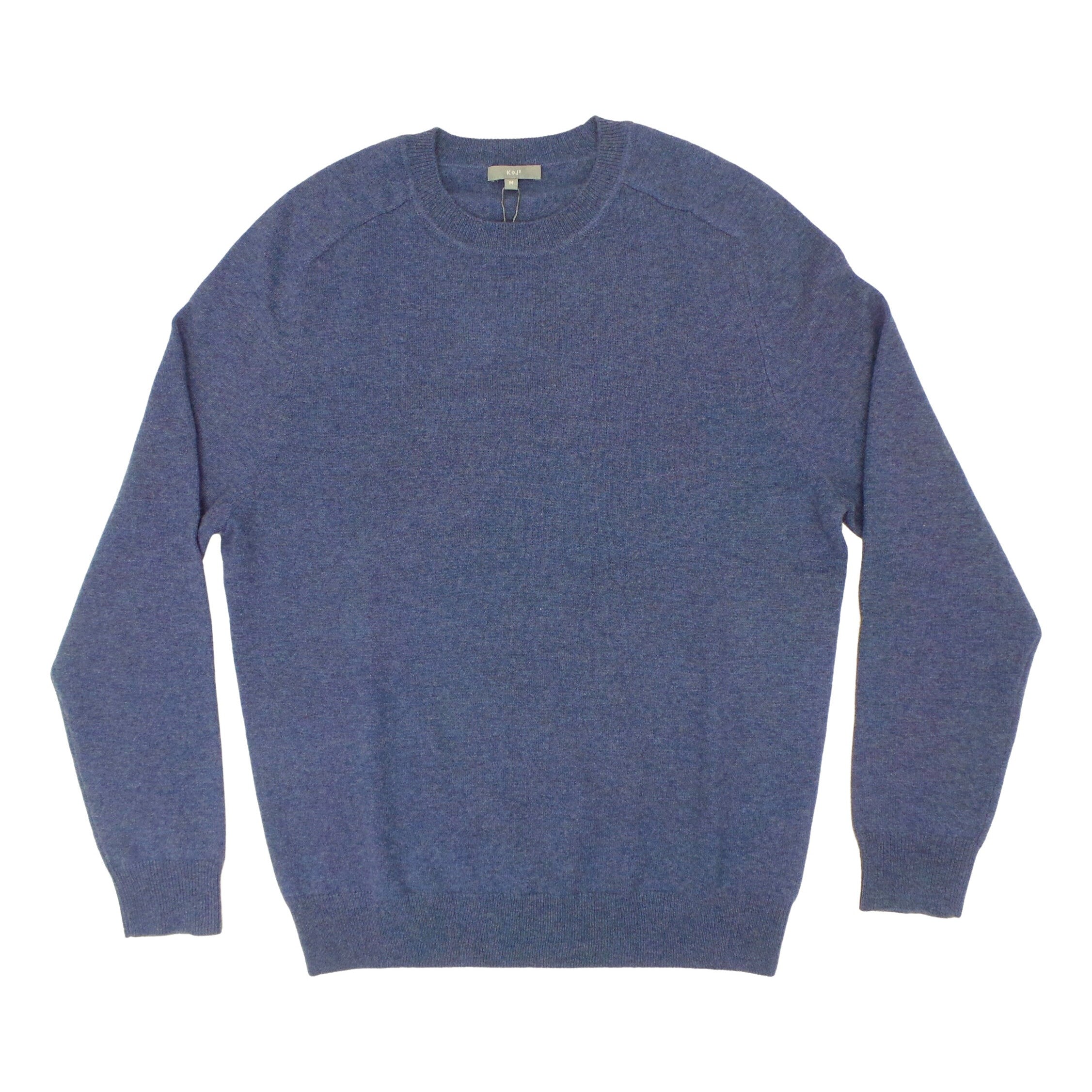 Kier + J All Cashmere Saddle Shoulder Crew Neck Sweater