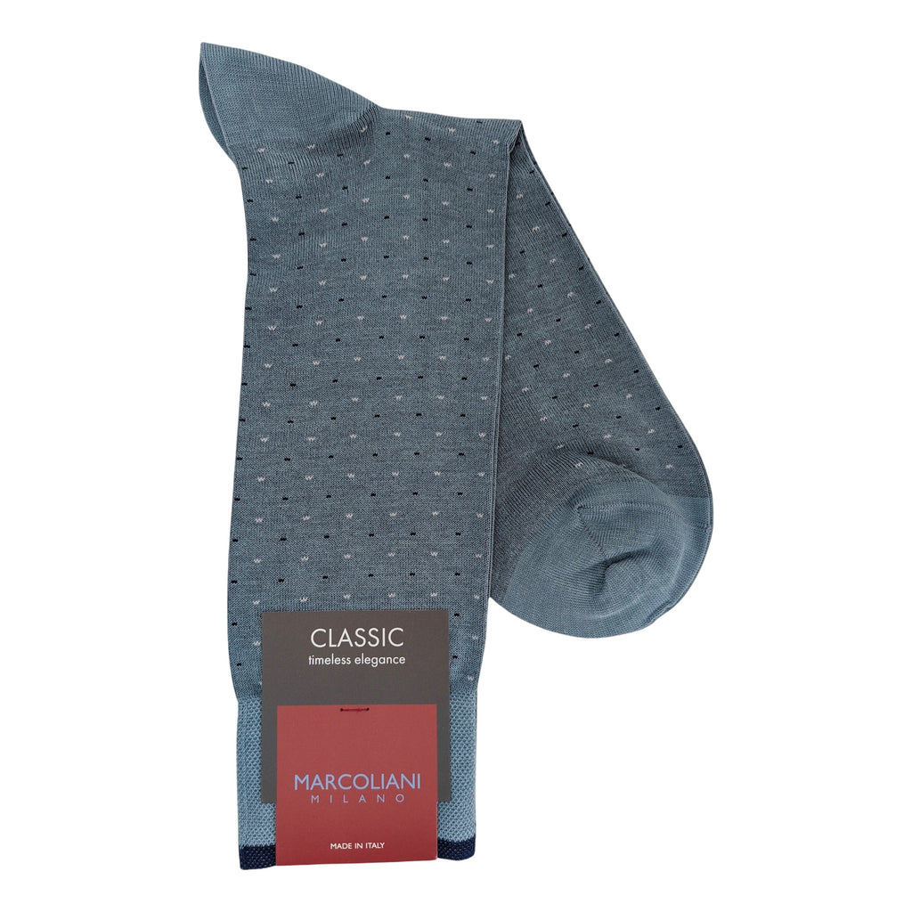 Varese Pindot Socks | Navy main image 1
