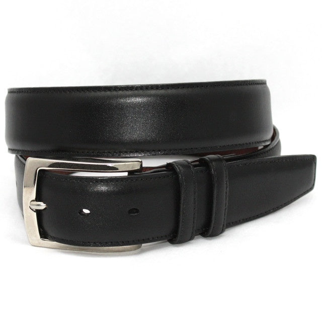 Torino Italian Burnished Calf Leather Dress Belt - 36 / Black Torino Italian Burnished Calf Leather Dress Belt - 36 / Black