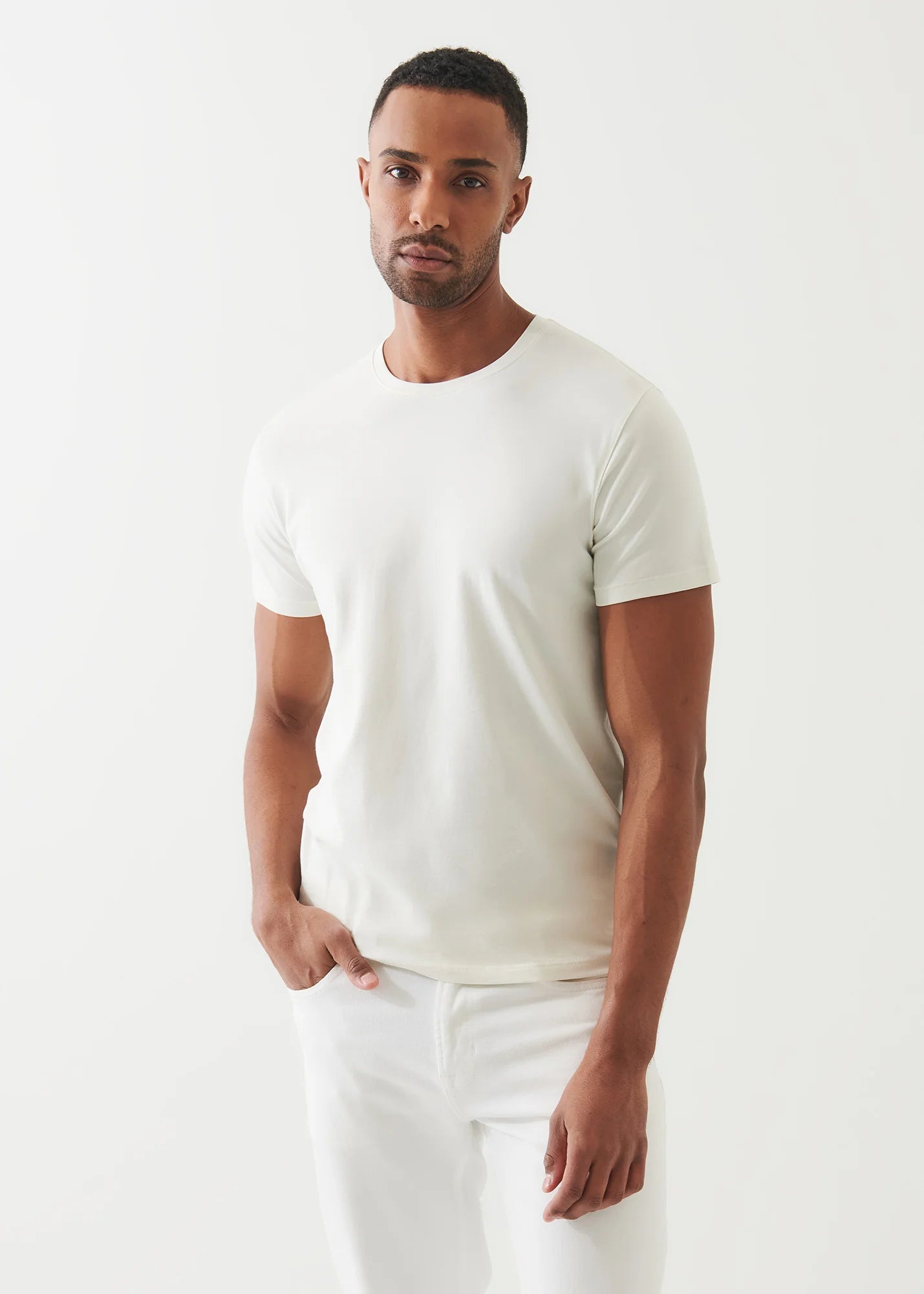 Patrick Assaraf Peruvian Pima Cotton SS Crew Neck T-Shirt