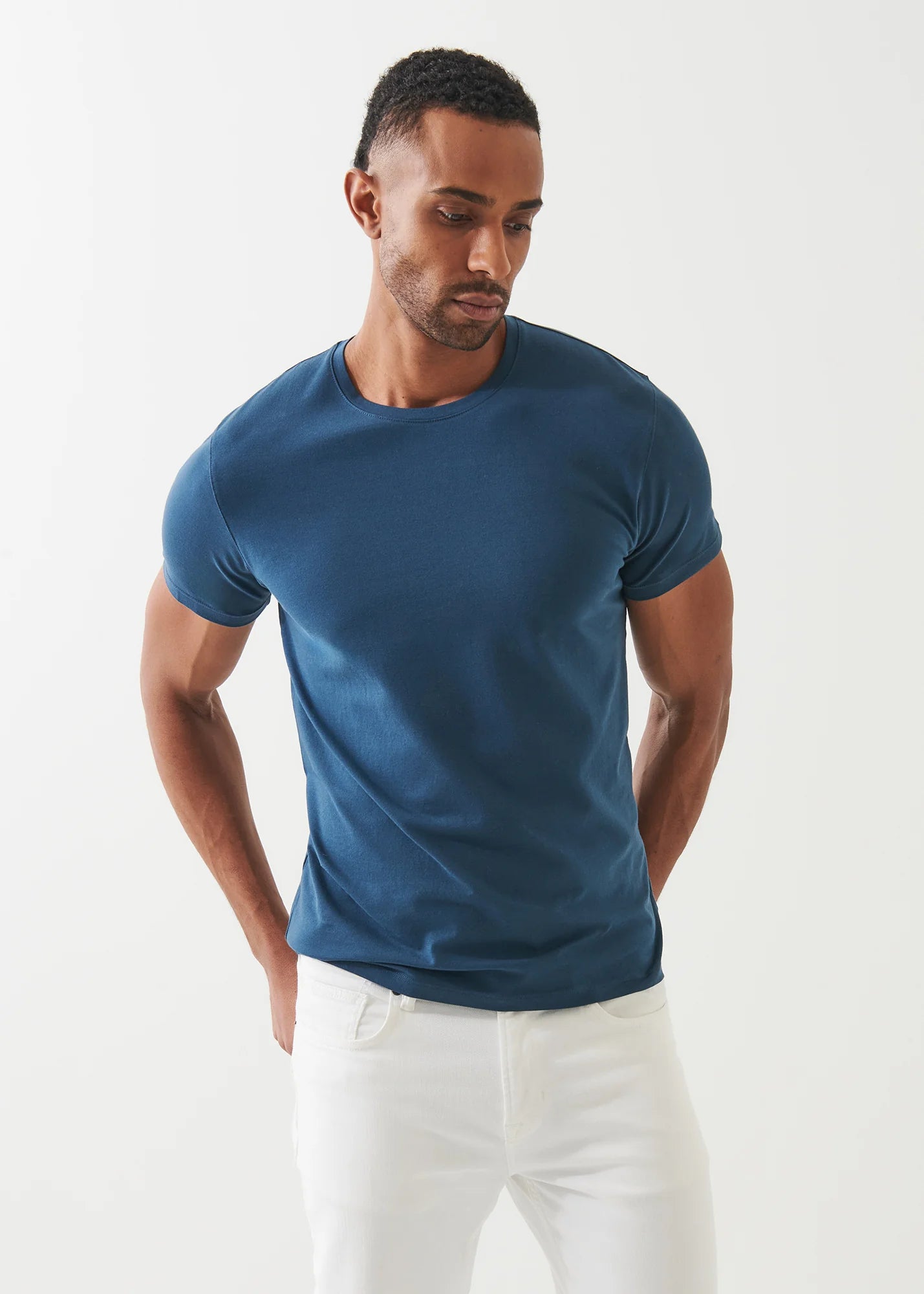 Patrick Assaraf Peruvian Pima Cotton SS Crew Neck T-Shirt