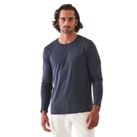 Patrick Assaraf Peruvian Pima Cotton LS Crew Neck T-Shirt