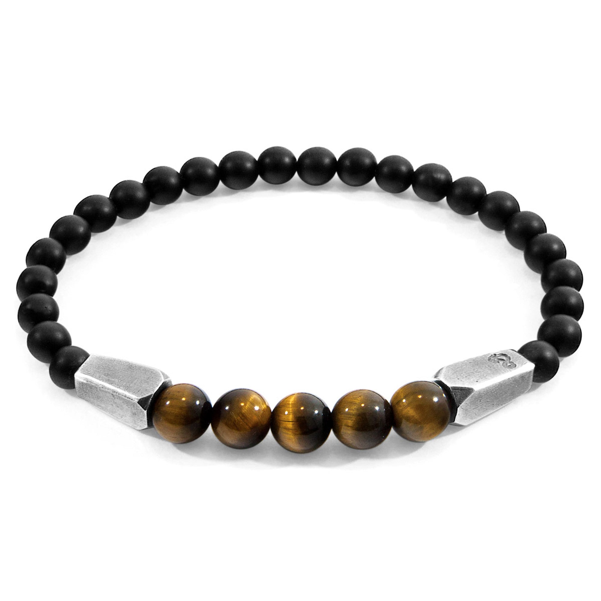 Anchor & Crew Hukou Silver and Stone Bracelet