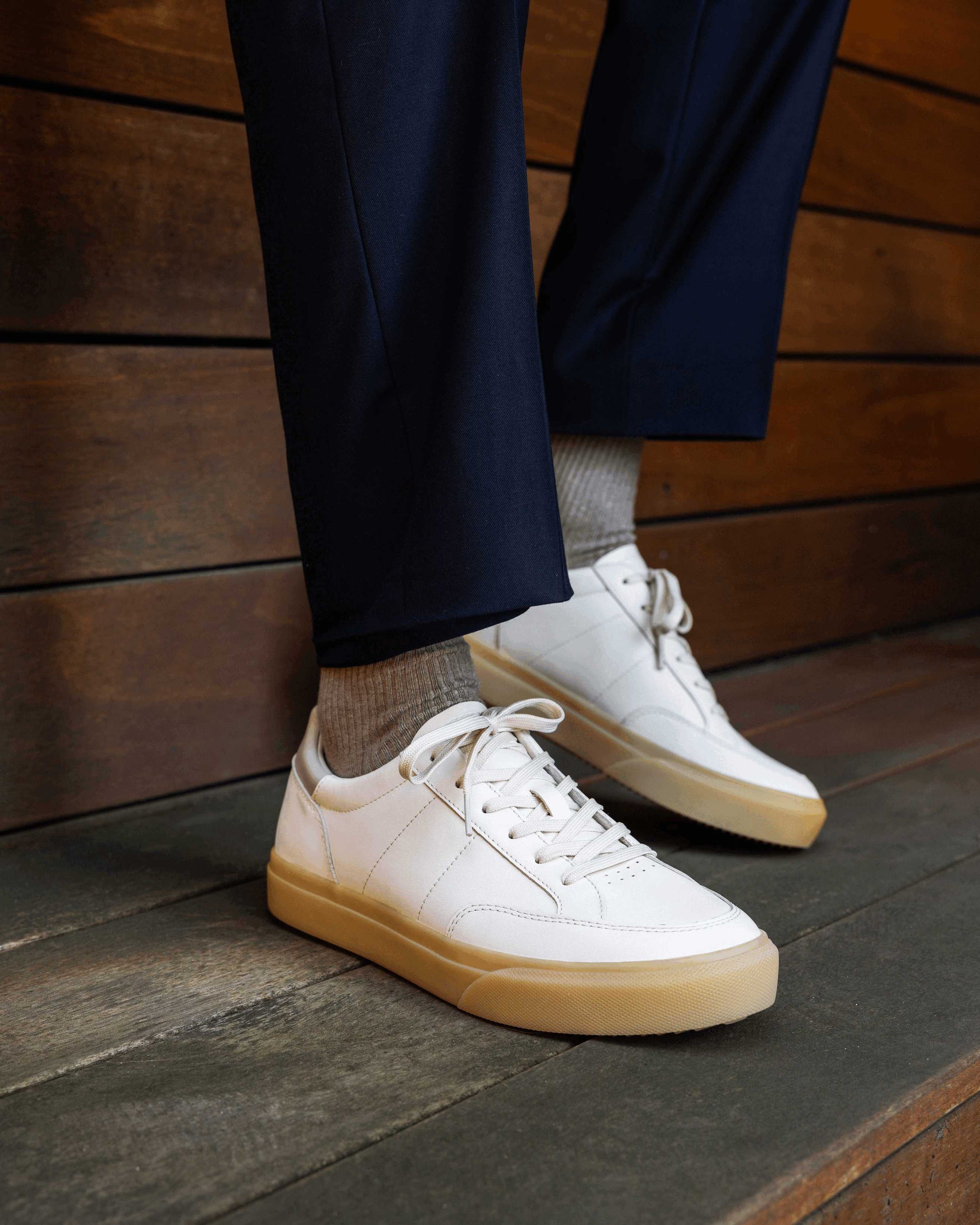 CLAE Monroe Venice Leather Court Sneakers