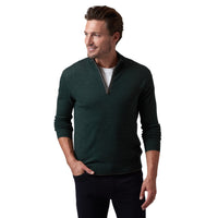 Raffi Palmer Quarter Zip Mock Neck Merino Wool Sweater