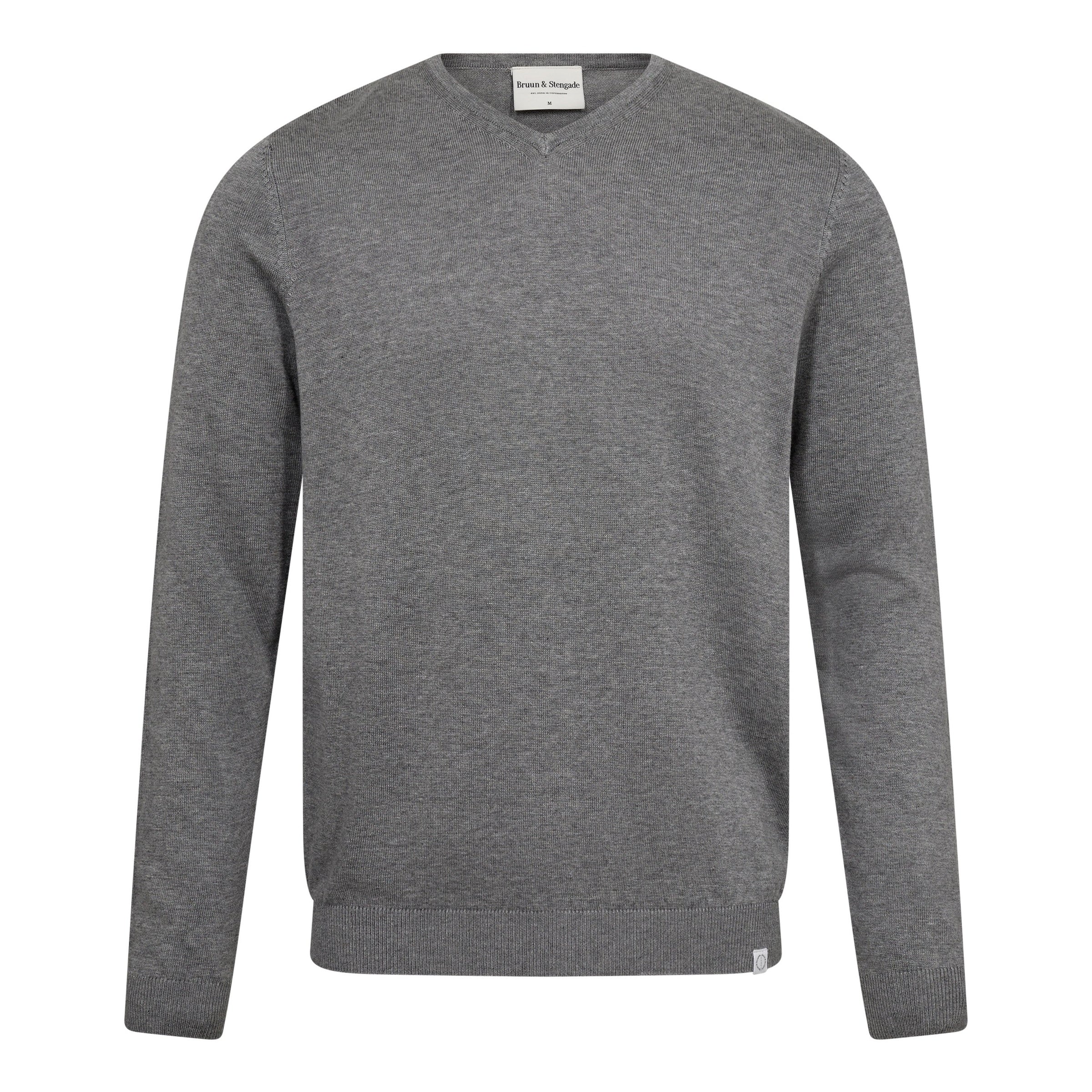 Bruun & Stengade Cotton Modal Blend V-Neck Sweater