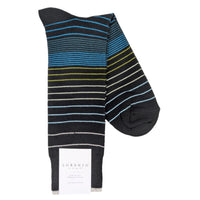 Lorenzo Uomo Fade Stripe Cotton Blend Socks