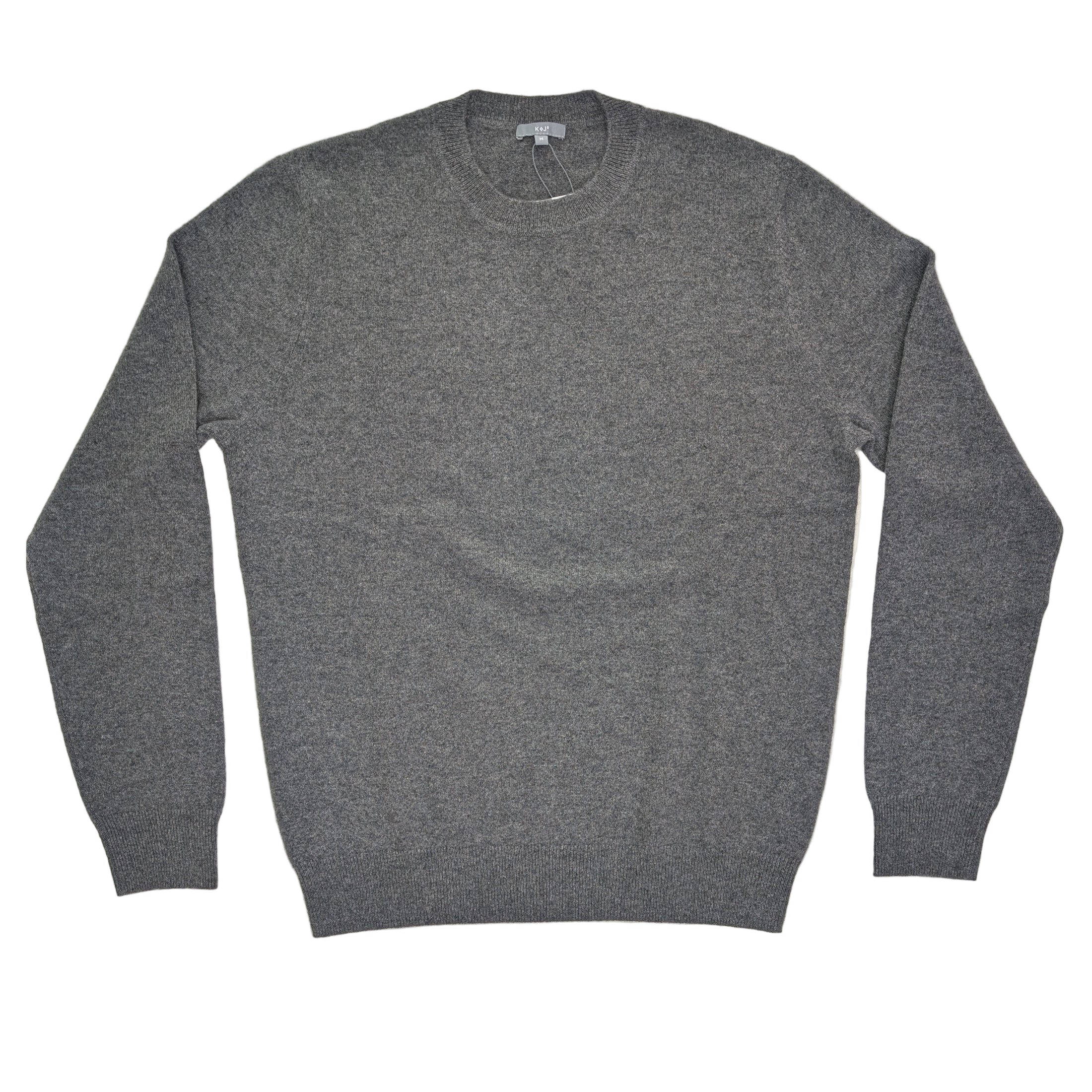 Kier + J All Cashmere Saddle Shoulder Crew Neck Sweater