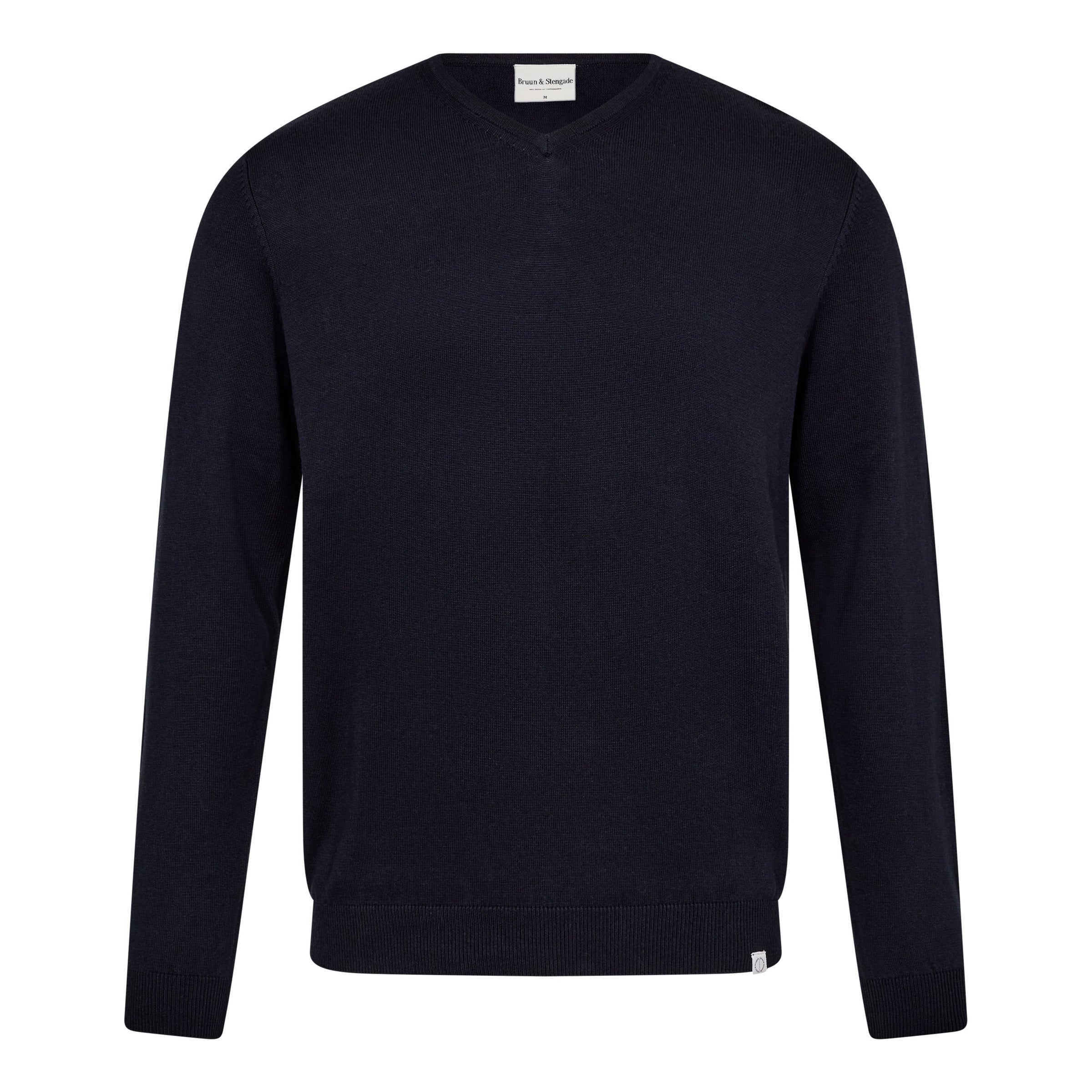 Bruun & Stengade Cotton Modal Blend V-Neck Sweater