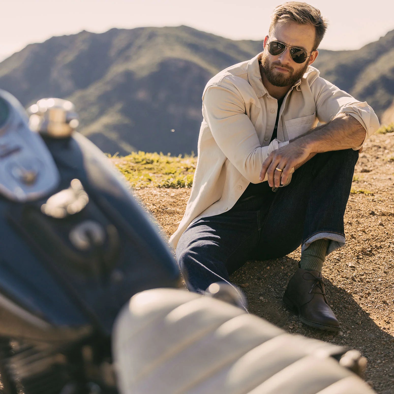 Randolph Engineering Concorde Matte Chrome Sunglasses