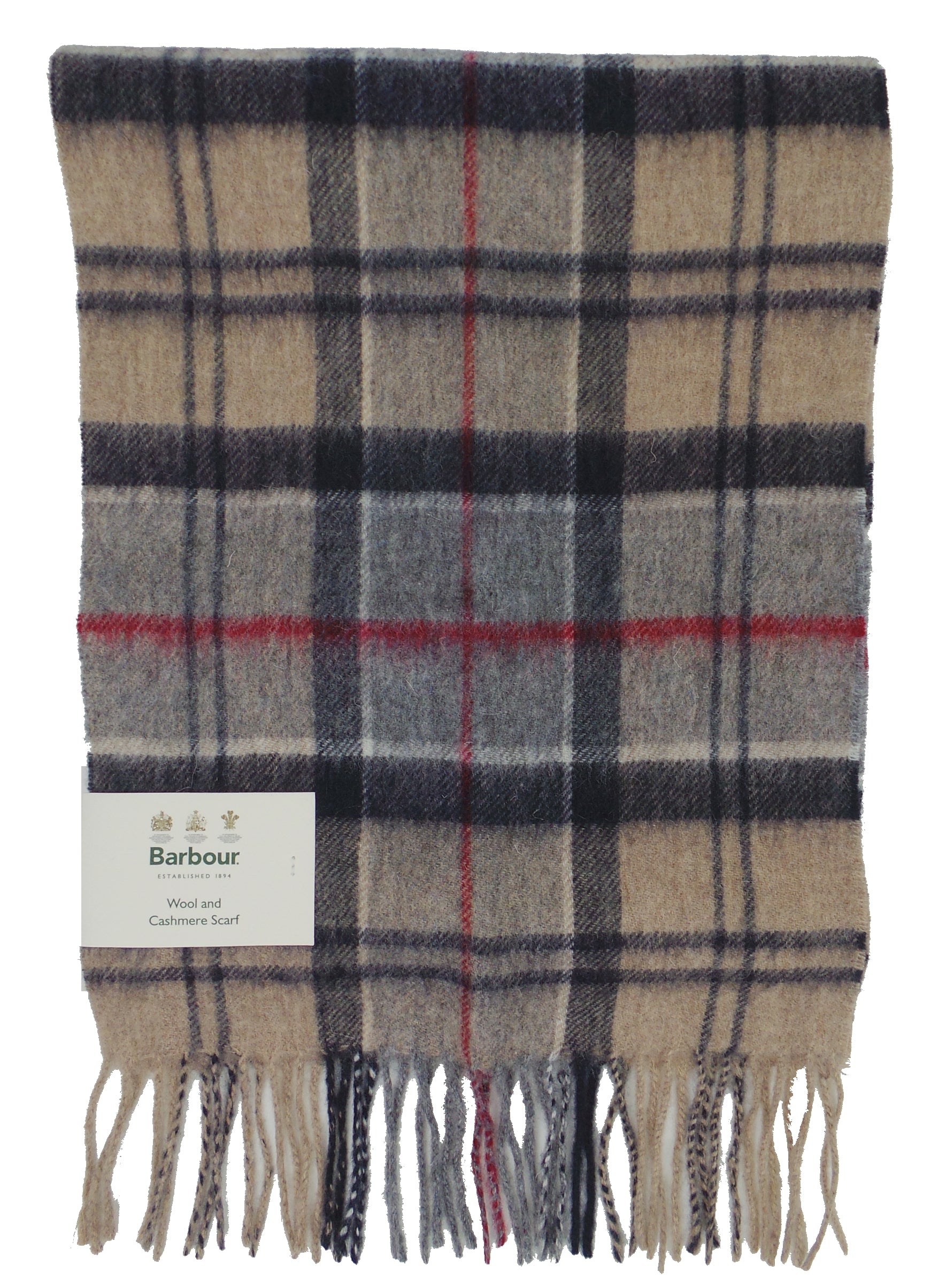 Barbour Lambswool and Cashmere Soft Tartan Scarf