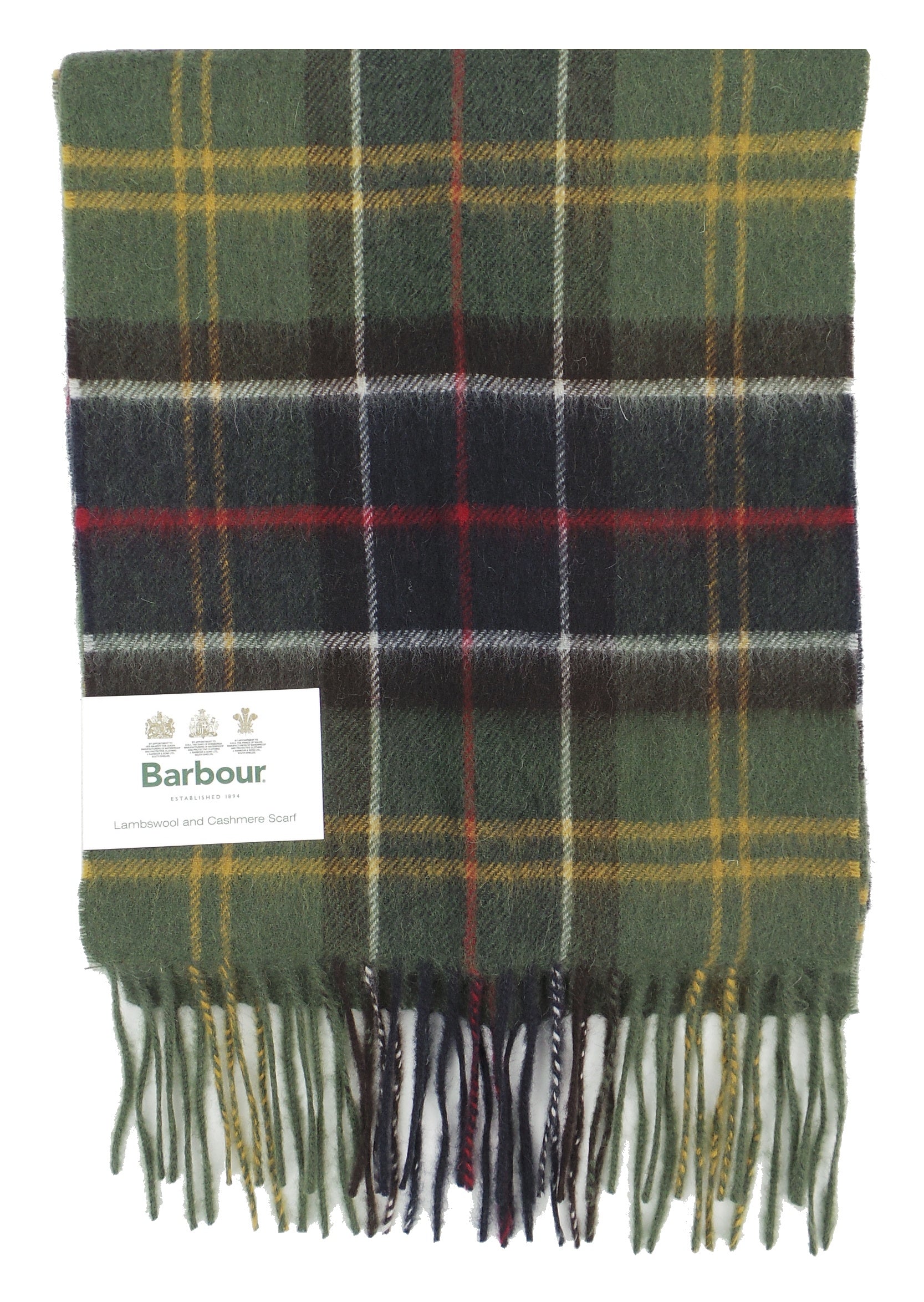 Barbour Lambswool and Cashmere Soft Tartan Scarf