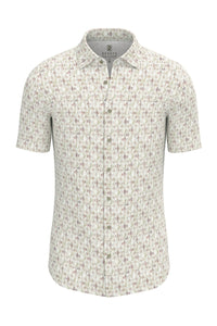 Desoto Geo Pattern Print Jersey Knit Short Sleeve Shirt