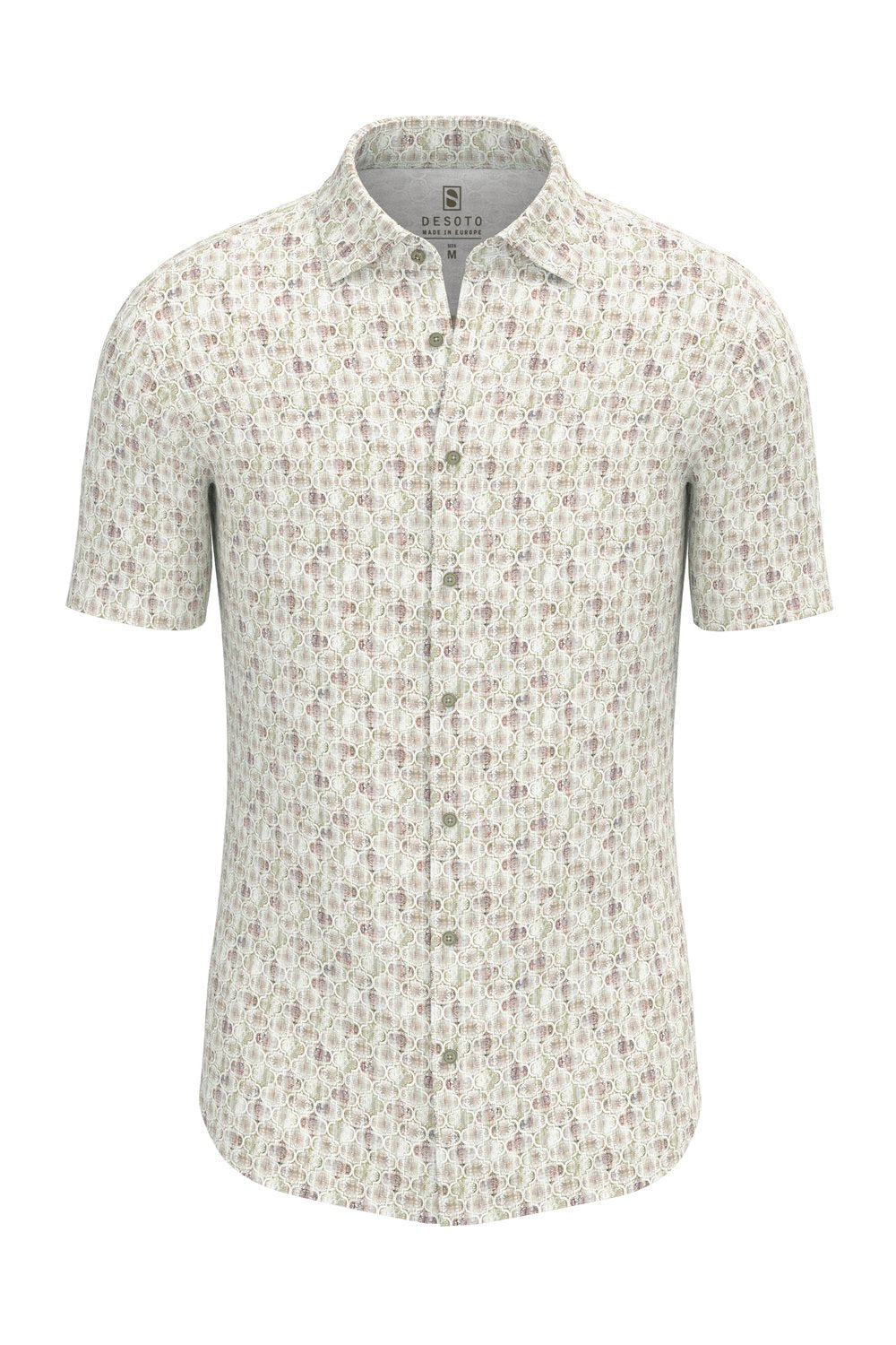 Desoto Geo Pattern Print Jersey Knit Short Sleeve Shirt