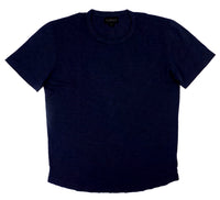 Velvet by Graham & Spencer Amaro Crew Neck Textured Slub Cotton T-Shirt