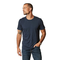 Velvet by Graham & Spencer Amaro Crew Neck Textured Slub Cotton T-Shirt