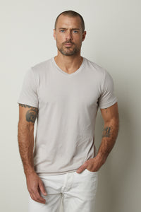 Velvet by Graham & Spencer Samsen Whisper Soft Jersey V-Neck T-Shirt