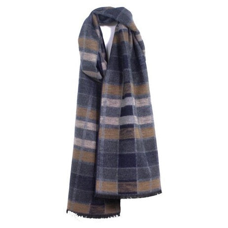 Chelsea Plaid Brushed Silk Scarf