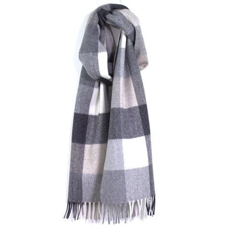 Chelsea Buffalo Check Wool Cashmere Blend Scarf