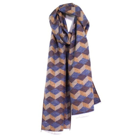 Chelsea Woven Pattern Brushed Silk Scarf
