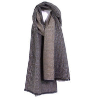 Chelsea Woven Pattern Brushed Silk Scarf