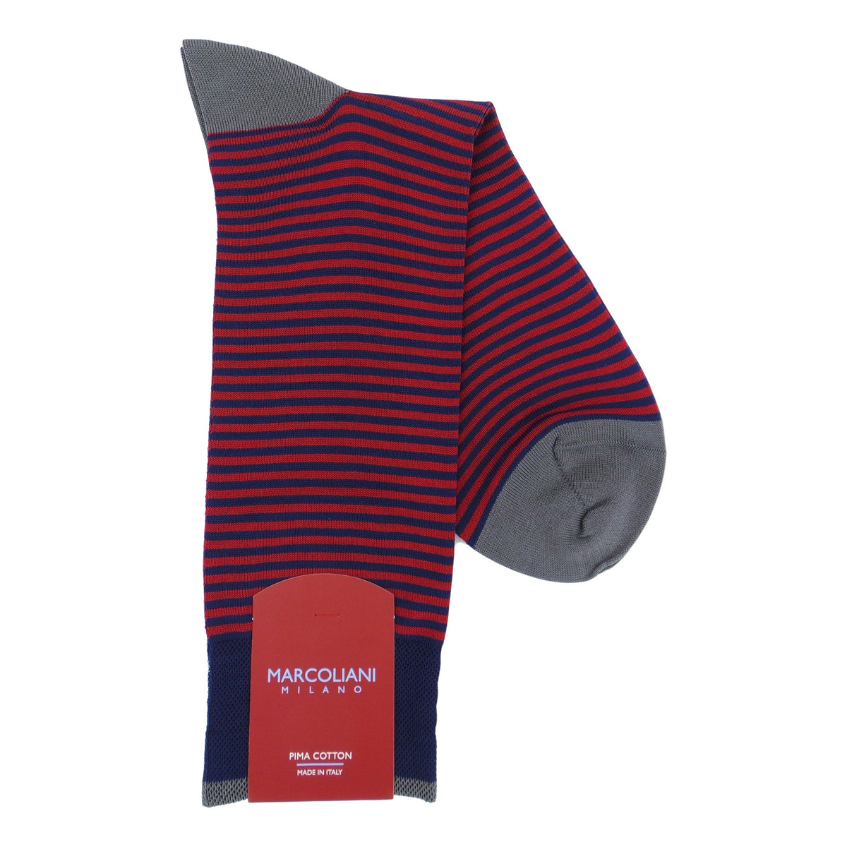 Marcoliani 3231 Pima Cotton Palio Stripe Dress Socks