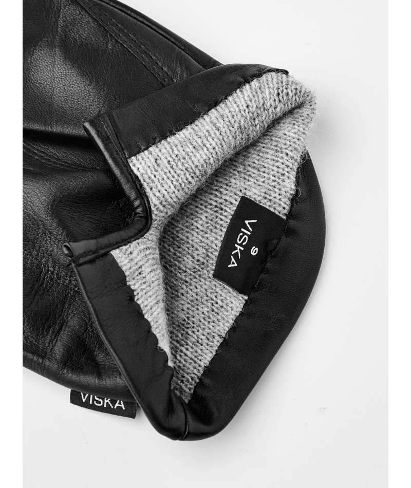 Viska Nils Black Leather Gloves