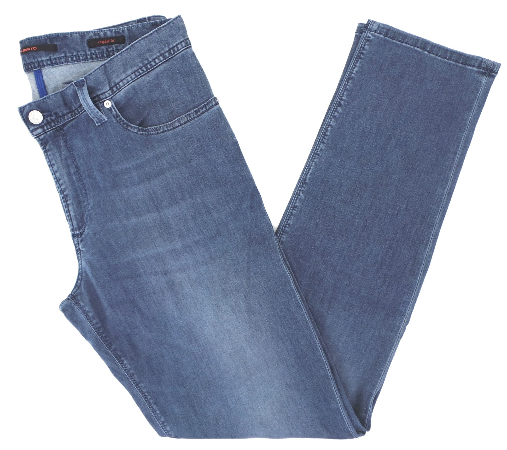 通販生活 ファッション Alberto Pipe 1577 Regular Fit Lightweight Stretch Tencel パンツ