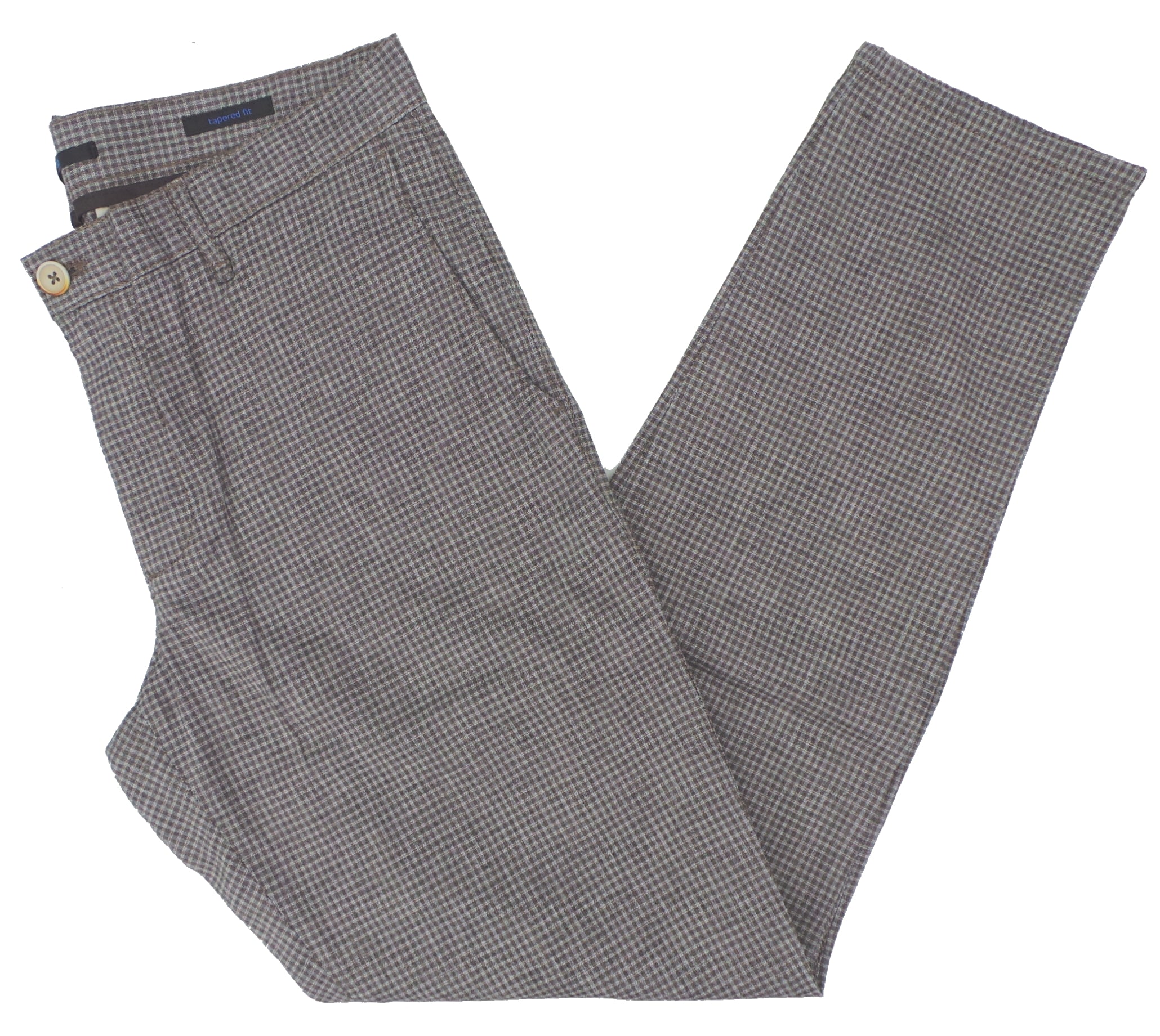Alberto Steve 1753 Tapered Fit Summer Check Chino Pants