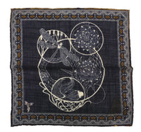 Ruth Graves Silk Wool Print Pocket Square