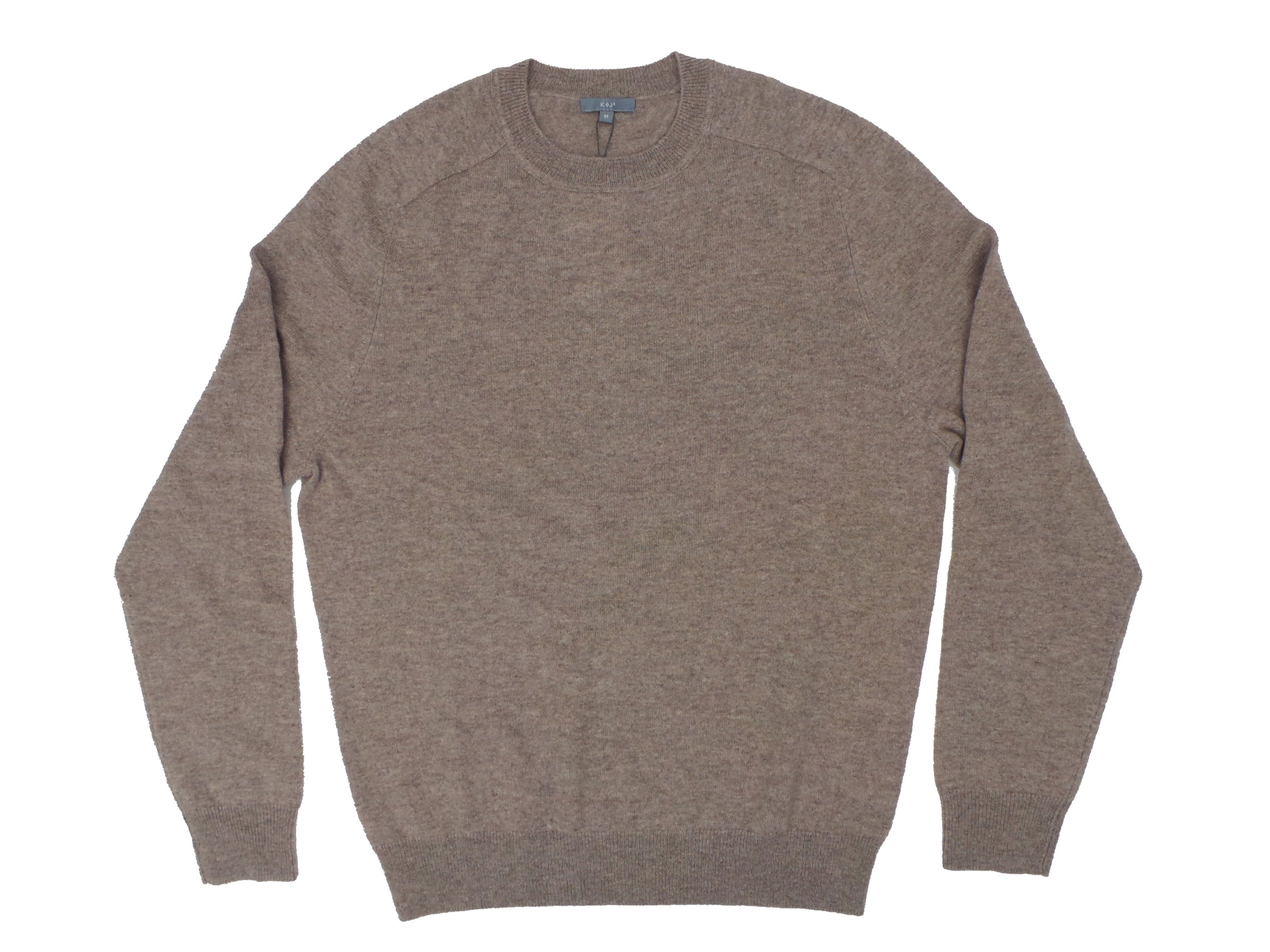 Kier + J All Cashmere Saddle Shoulder Crew Neck Sweater