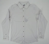 Raffi Diamond Print Aqua Cotton LS Shirt
