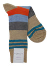 Lorenzo Uomo Top Stripe Cotton Blend Socks