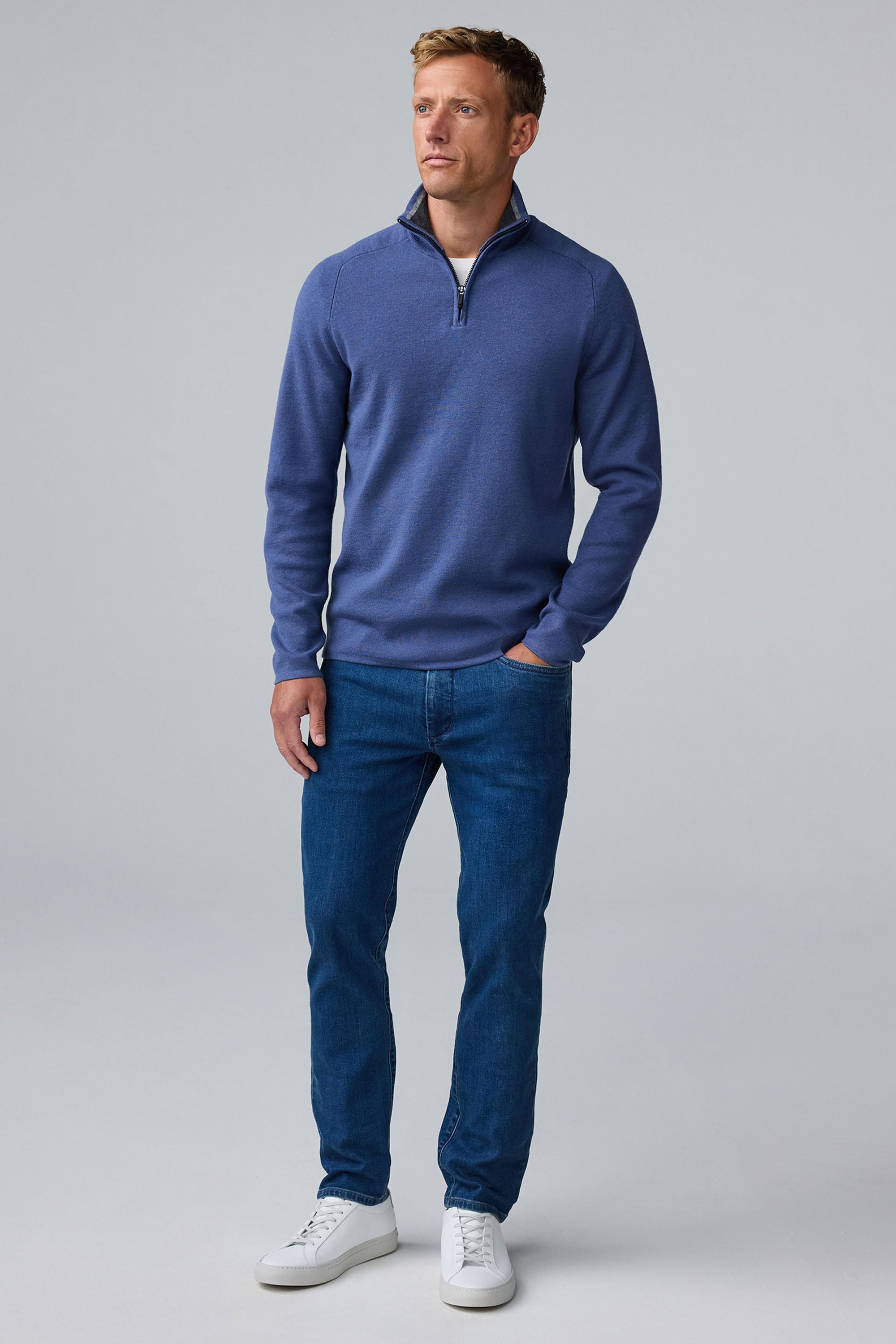 Mack Weldon Tech Merino Half-Zip Sweater