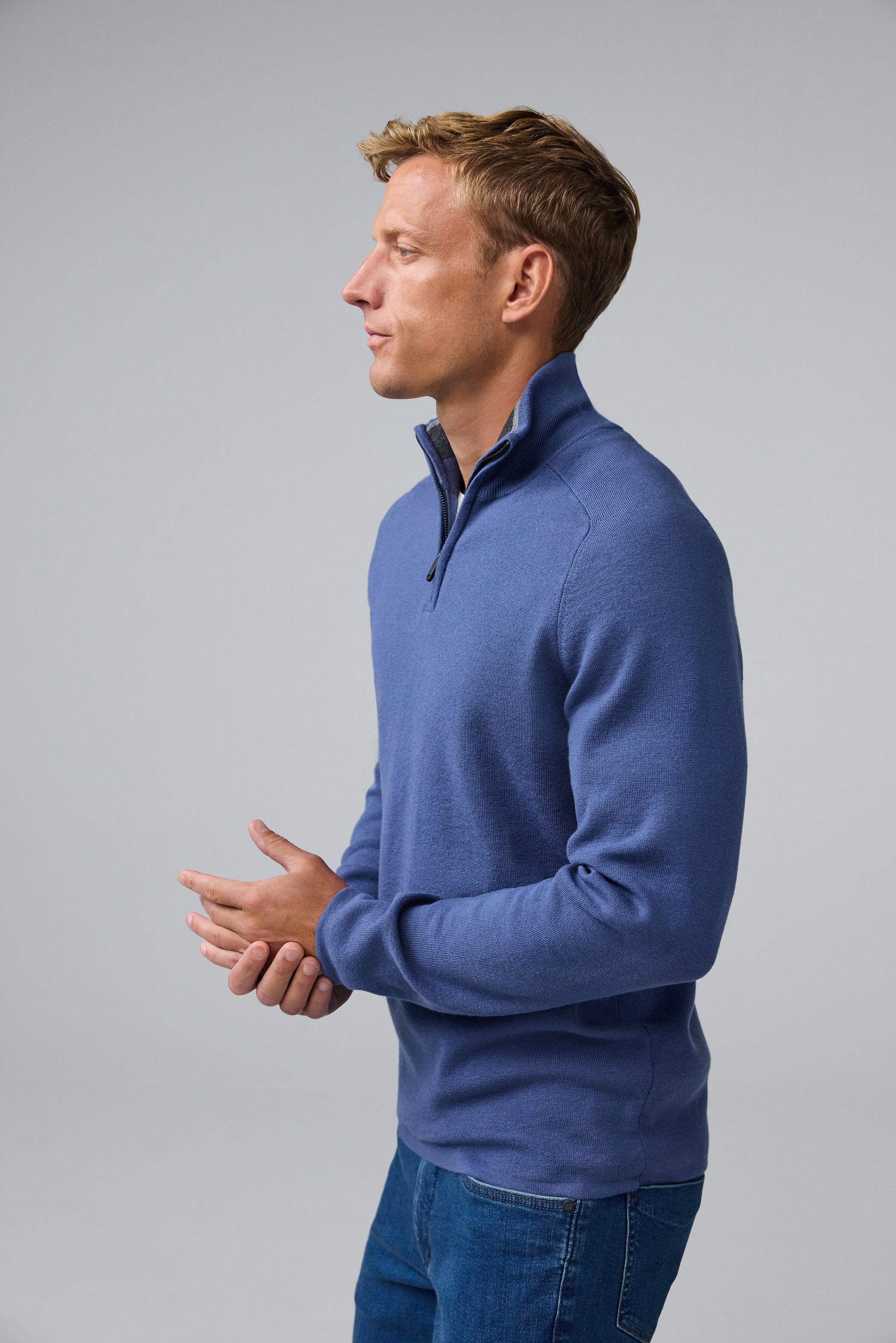 Mack Weldon Tech Merino Half-Zip Sweater