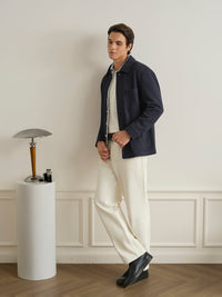ONS Remi Rattan Textured Shirt Jacket