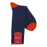 Marcoliani 3231 Pima Cotton Palio Stripe Dress Socks