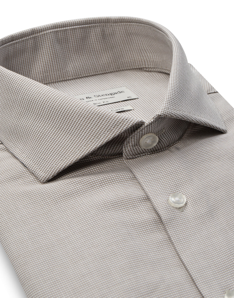 Bruun & Stengade Korda Slim Fit Texture Woven Dress Shirt
