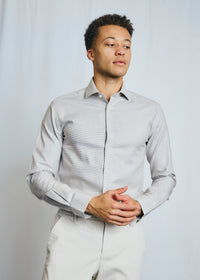 Bruun & Stengade Korda Slim Fit Texture Woven Dress Shirt