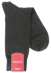 Marcoliani 2812 Extrafine Merino Pindot Dress Socks