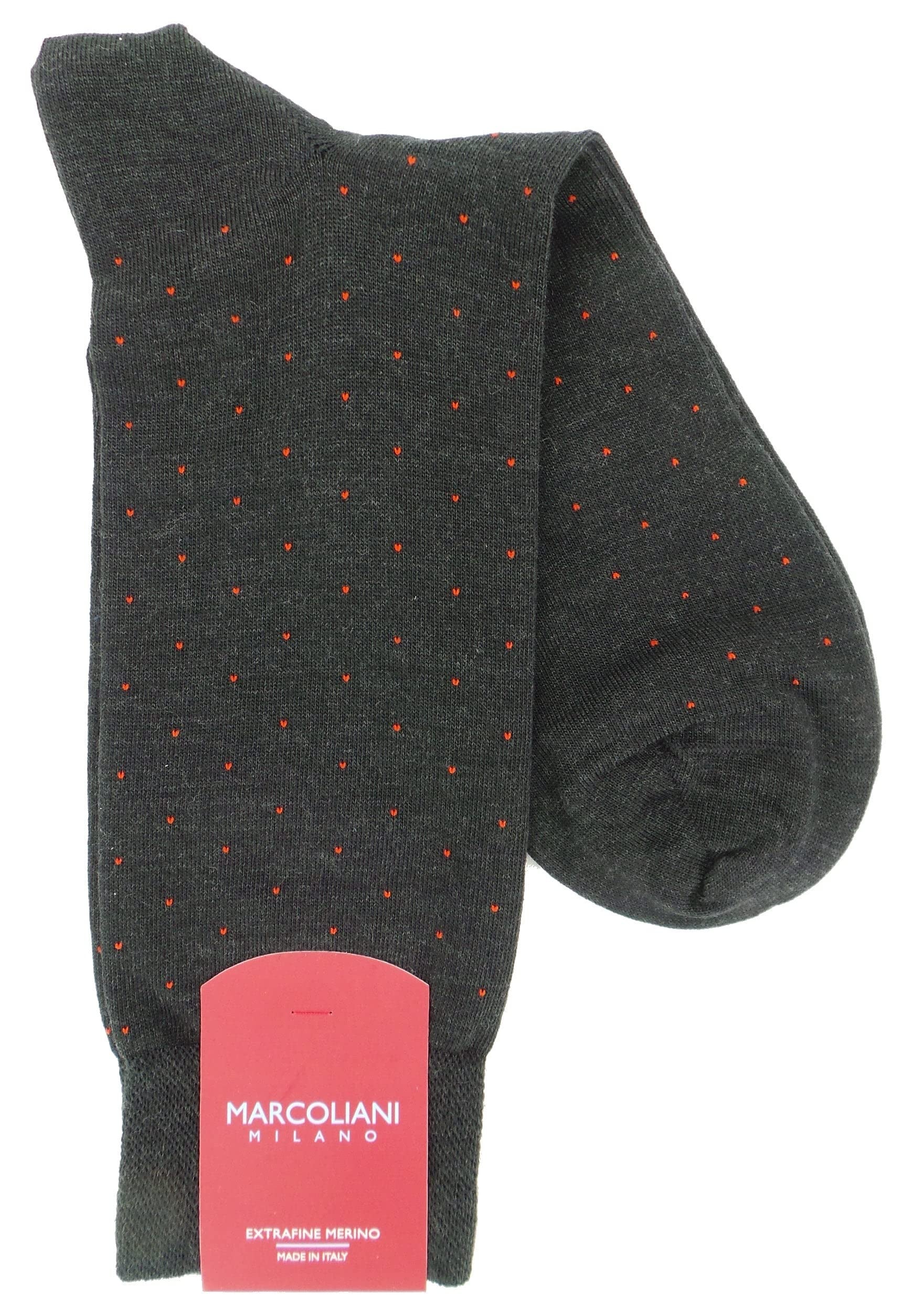 Marcoliani 2812 Extrafine Merino Pindot Dress Socks