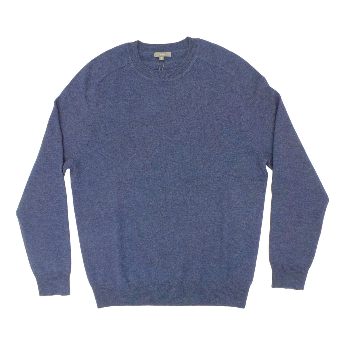 Kier + J All Cashmere Saddle Shoulder Crew Neck Sweater