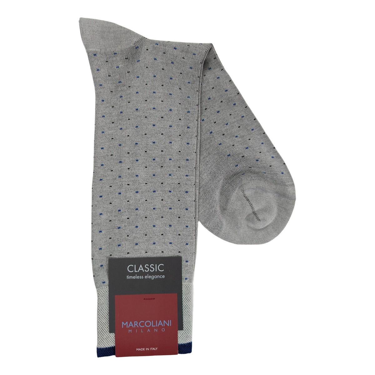 Marcoliani 4541 Pima Cotton Lisle Varese Pindot Socks
