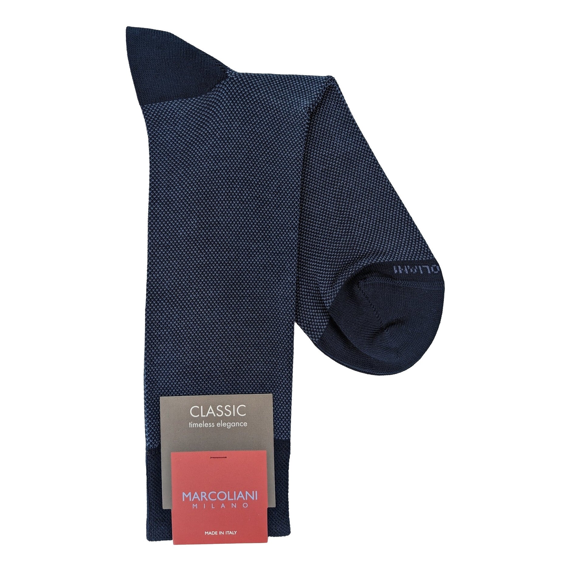 Marcoliani 3741 Pima Cotton Lisle Birdseye Dress Socks