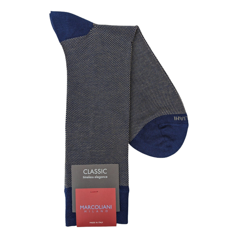 Marcoliani 3741 Pima Cotton Lisle Birdseye Dress Socks