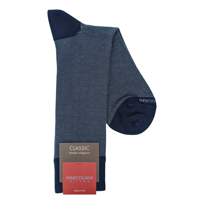 Marcoliani 3741 Pima Cotton Lisle Birdseye Dress Socks