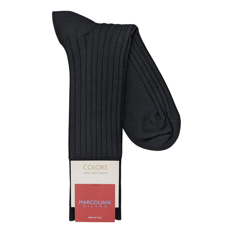 Marcoliani 4001 Essence of Cotton Soft Ribbed Dress Socks