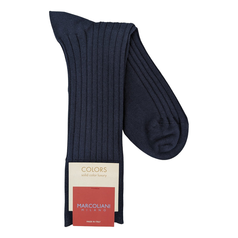 Marcoliani 4001 Essence of Cotton Soft Ribbed Dress Socks