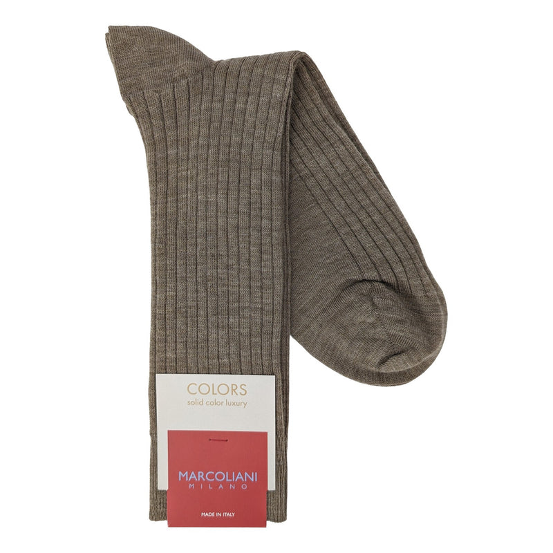 Marcoliani 2740 Extra Fine Merino Ribbed Dress Socks